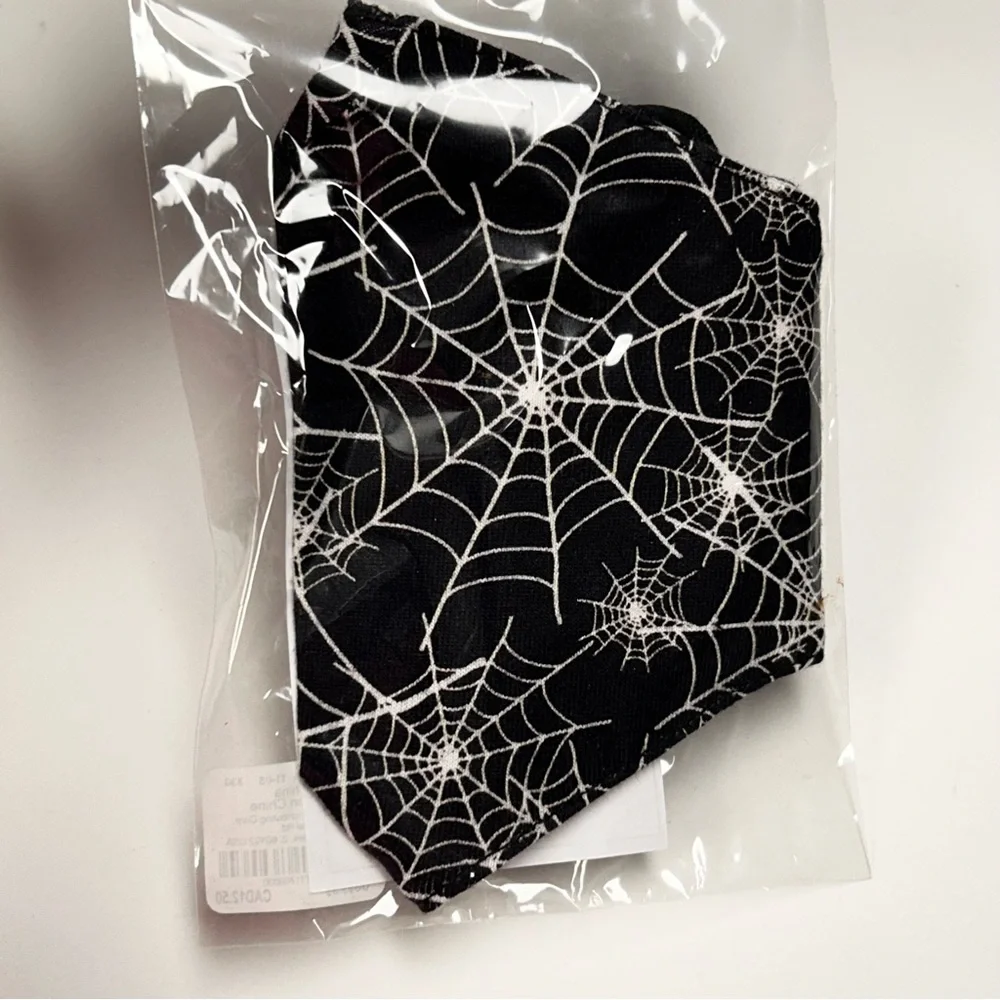 Claire’s Child Spiderweb Cloth Face Mask Medium/Large Ages 6-12 yrs